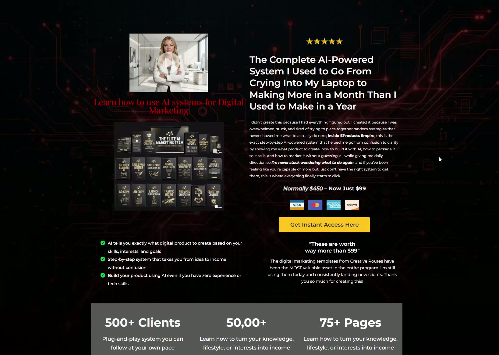 The Ultimate Funnel Template preview — a ready-made Systeme.io funnel