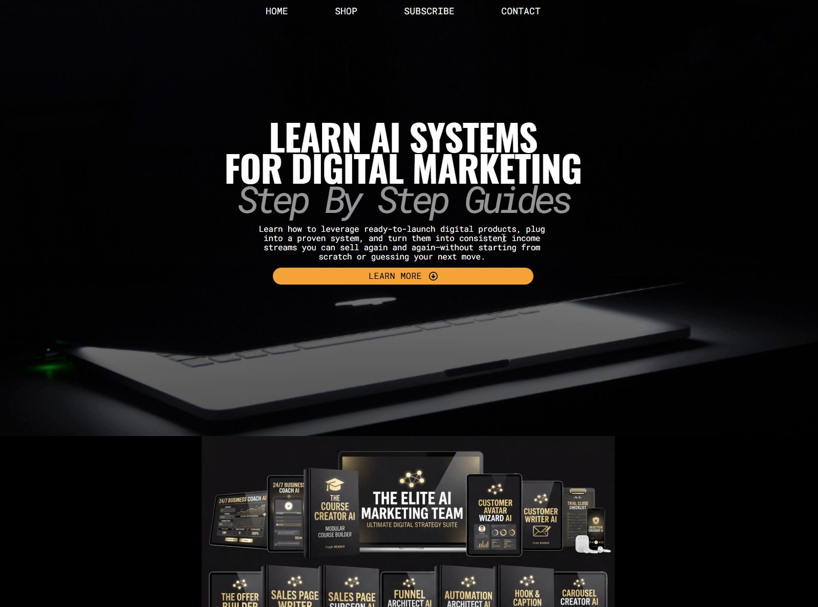 The Elite Funnel Template preview — a ready-made Systeme.io funnel